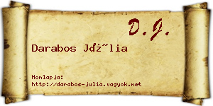 Darabos Júlia névjegykártya